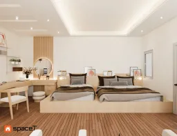 Phòng ngủ - Concept nội thất Nhà phố Quận Bình Thạnh - Phong cách Japandi 