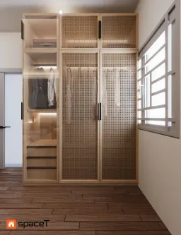 Phòng ngủ - Concept nội thất Nhà phố Quận Bình Thạnh - Phong cách Japandi 