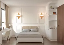 Phòng ngủ - Concept nội thất Căn hộ II Sora Bình Dương - Phong cách Neo Classic 