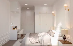 Phòng ngủ - Concept nội thất Căn hộ II Sora Bình Dương - Phong cách Neo Classic 