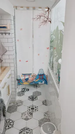 Phòng tắm, Phòng giặt - Tự tay cải tạo nhà phố cũ nát với phong cách Bắc Âu kết hợp Bohemian  