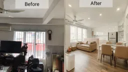 Phòng khách - Cải tạo căn hộ cũ 30m2 thành tổ ấm tiện nghi, xinh xắn kiểu Hàn Quốc 