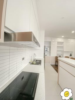 Phòng bếp - Cải tạo căn hộ cũ 30m2 thành tổ ấm tiện nghi, xinh xắn kiểu Hàn Quốc 