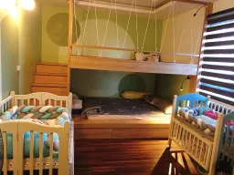 Phòng ngủ, Phòng cho bé - Ý tưởng cải tạo nhà phong cách Indochine kết hợp Modern 