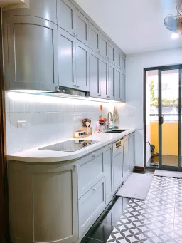 Phòng bếp - Ý tưởng cải tạo nhà phong cách Indochine kết hợp Modern 
