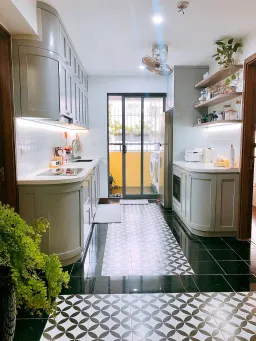 Phòng bếp - Ý tưởng cải tạo nhà phong cách Indochine kết hợp Modern 