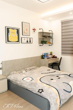 Phòng ngủ - Nhà phố diện tích nhỏ được mở rộng không gian với phong cách Modern  