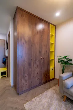 Phòng khách - Căn hộ studio chỉ 28m2 bố trí không gian thông minh, tiện nghi 