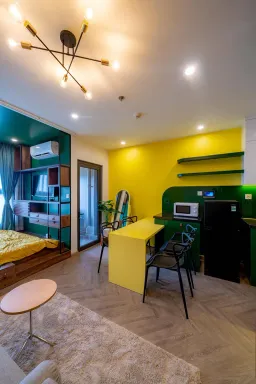 Phòng bếp - Căn hộ studio chỉ 28m2 bố trí không gian thông minh, tiện nghi 