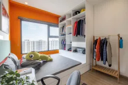 Phòng ngủ - Căn hộ phong cách Color Block trẻ trung của chàng 8x dân tộc Sán Chay 