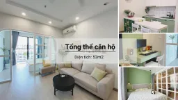 Căn hộ 53m2 với ý tưởng cửa vòm thông phòng ngủ - phòng khách đáng tham khảo