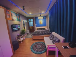 Phòng khách - Thay đổi ngoạn mục cho phòng ngủ nhà thuê cực chất 