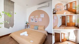 Phòng ngủ - “Thổi hồn” cho căn hộ 95m2 thuê du lịch tại Quy Nhơn 