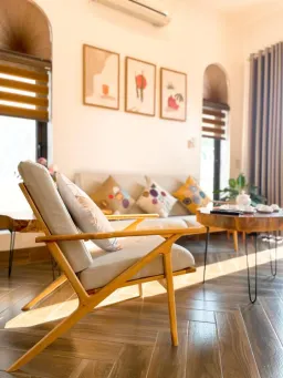 Phòng khách - "TWINS HOUSE" tại Hưng Yên mình xây tặng bố mẹ 