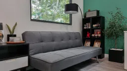 Phòng khách, Phòng làm việc - Công cuộc hóa phép cho căn phòng 15m2 