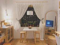 Phòng khách, Phòng làm việc - Cải tạo phòng trọ trong chung cư cũ giữa trung tâm Sài Gòn 