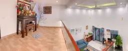 Phòng thờ - Làm nhà phố màu xanh biển với tầng lửng đủ công năng tiết kiệm chi phi 