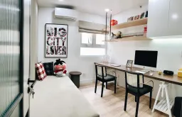 Phòng làm việc - Căn hộ với ý tưởng thiết kế nội thất để giúp nhà sáng và rộng hơn 