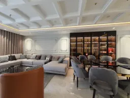 Phòng khách, Phòng bếp - Nhà phố thiết kế nội thất cao cấp sang trọng như khách sạn 5 sao 