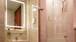 Phòng tắm - Căn hộ phong cách tân cổ điển, nội thất cao cấp với tông màu trắng trang nhã  