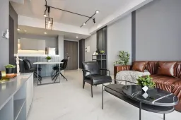 Phòng khách - Căn hộ phong cách Bauhaus: tối giản, tiện nghi một cách tinh tế 