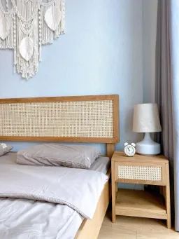 Phòng ngủ - Trang trí căn hộ 51m2 như homestay cạnh biển chỉ 65 triệu đồng 