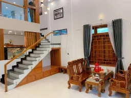 Phòng khách - Nhà ở quê kết hợp hiện đại - cổ điển của chàng trai xứ Huế 
