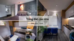 Phòng bếp - Nhà phố nhỏ xinh được cải tạo đẹp lung linh với đèn spotlight 