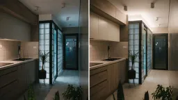 Phòng bếp - Cô giáo tiếng Nhật cải tạo nhà tập thể cũ an yên và thoáng mát 