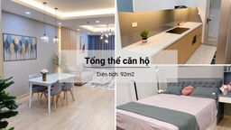 Phòng khách - Căn hộ tông xám với phong cách đơn giản, kết hợp chất liệu gỗ ấm áp 