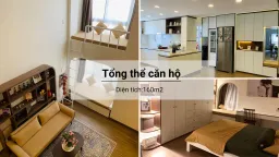 Phòng khách - Thay áo mới với vẻ bình yên và nhẹ nhàng cho căn hộ thông tầng  