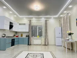 Phòng bếp - Tổ ấm ở Nga của vợ chồng mình: hiện đại, đơn giản giao thoa Á- Âu 