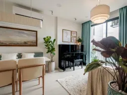 Phòng khách - Tổ ấm 40m2 của vợ chồng 2 con phong cách Mid-century modern  