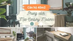 Phòng khách - Tổ ấm 40m2 của vợ chồng 2 con phong cách Mid-century modern  