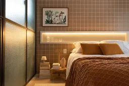 Phòng ngủ - Căn hộ 40m2 phối màu ngẫu hứng của gia chủ yêu thời trang 