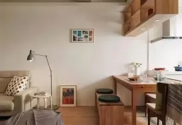 Phòng khách - Ngôi nhà 43m2 thiết kế công năng toàn diện, nội thất thông minh của cô nàng độc thân  