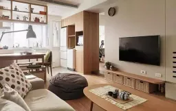 Phòng khách - Ngôi nhà 43m2 thiết kế công năng toàn diện, nội thất thông minh của cô nàng độc thân  