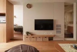 Phòng khách - Ngôi nhà 43m2 thiết kế công năng toàn diện, nội thất thông minh của cô nàng độc thân  