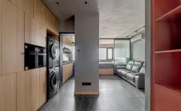Phòng khách - Gia chủ đầu tư làm nội thất cho căn hộ 36m2 tận hưởng cuộc sống độc thân tiện nghi 