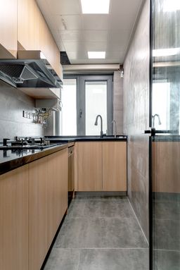 Phòng bếp - Gia chủ đầu tư làm nội thất cho căn hộ 36m2 tận hưởng cuộc sống độc thân tiện nghi 