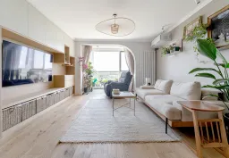 Phòng khách - Tổ ấm 134m2 kiểu Bắc Âu ấm cúng và thư giãn của đôi vợ chồng son  