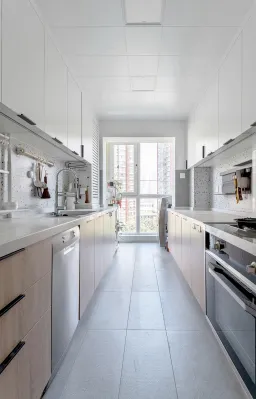 Phòng bếp - Tổ ấm 134m2 kiểu Bắc Âu ấm cúng và thư giãn của đôi vợ chồng son  