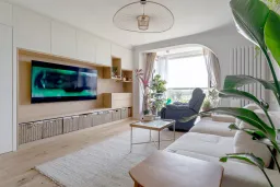 Phòng khách - Tổ ấm 134m2 kiểu Bắc Âu ấm cúng và thư giãn của đôi vợ chồng son  