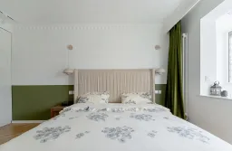 Phòng ngủ - Biến căn hộ cũ 53m2 thành không gian hiện đại pha lẫn cổ điển Pháp 