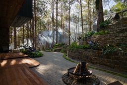 Sân vườn - Ấn tượng với biệt thự thơ mộng giữa rừng thông Đà lạt 