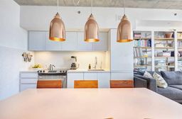 Phòng bếp, Phòng ăn - Ý tưởng kết hợp phong cách Industrial và Scandinavian cho căn hộ 45m2  
