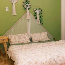 Phòng ngủ - Cải tạo lại nhà cũ thành homestay cực chill tại Bến Tre 