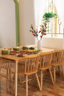 Phòng ăn - Cải tạo lại nhà cũ thành homestay cực chill tại Bến Tre 