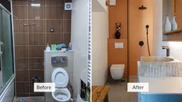 Phòng tắm - Cải tạo chung cư từ năm 1960 thành diện mạo mới khiến bạn ngỡ ngàng 