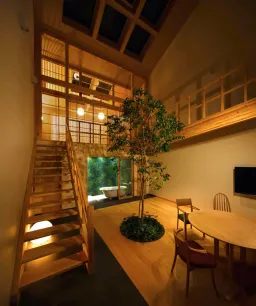 Phòng khách - House in Kyoto: Thiết kế mở cho sự gắn kết với con cái 